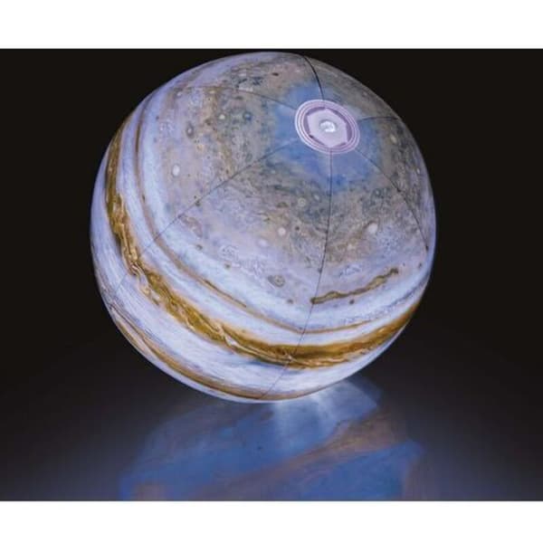 LMLY Jupiter Mønster Strandbold Vandbold Lysende Solsystem Modellering Lysende Oppustelig Bold Børn Vandlegebold 24\"-FX-