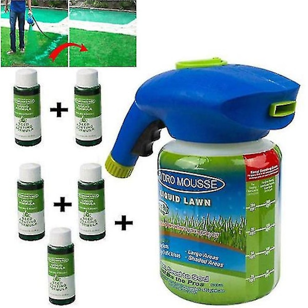 Flytande gräsfröspray Hydro Seeding System Mousse Hushållsgräsvård【HY】