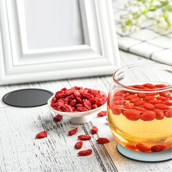 Glasbrikker glas silikone drikke glasbrikker glasbrikker sæt kop brikker glasbrikker silikone gla