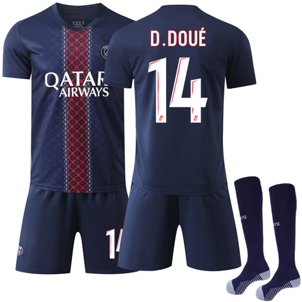 25-26 Paris Saint Germain Børn Hjemmetrøje Nr. 14 Doue-FX- NO.14 16