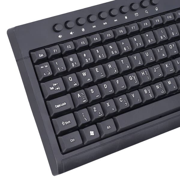 Kablet tastatur Mini 87 taster USB stasjonær bærbar PC kontortilbehør arabisk-FX-