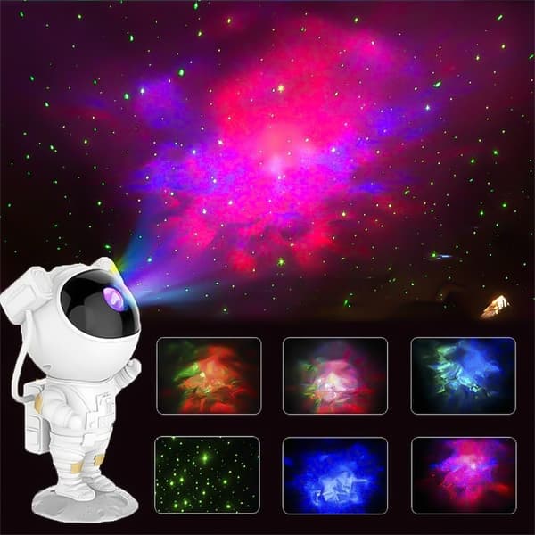 LED-stjerneprojektor natlampe - Astronautlampe til børneværelset-FX-