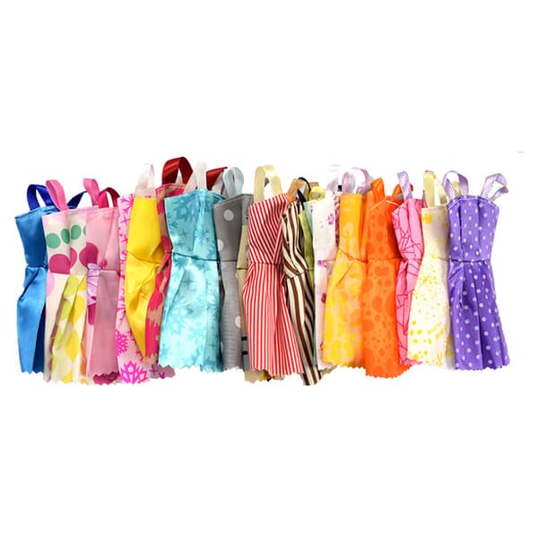 85 delar klädeset 10-pack kläder 75 delar tillbehör för Barbie-dockor flickpresenter-FX-