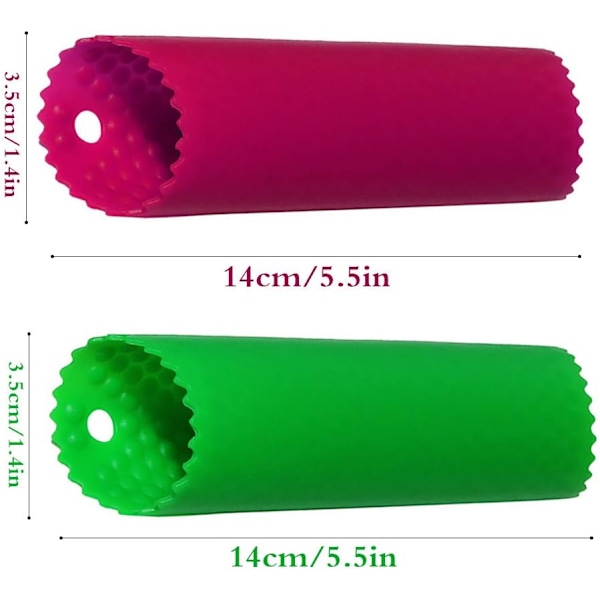 (Grønn, Rød) Hvitløkskreller Skin Remover Roller Keeper, Enkel og Rask