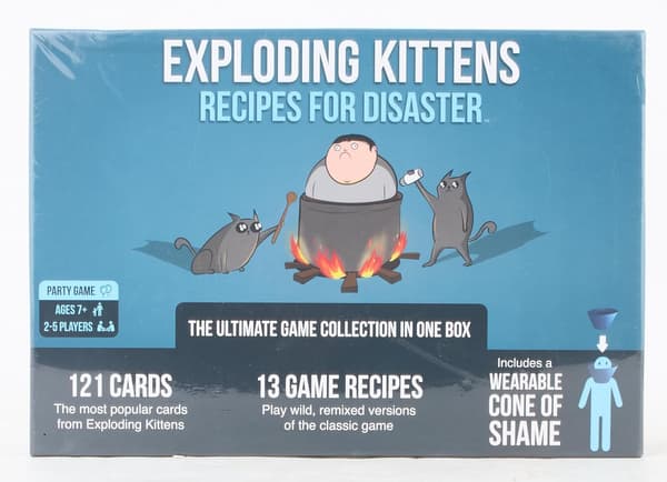 Exploding Kittens Recipes for Disaster Deluxe -korttipeli - Hauska perhejuhlapeli