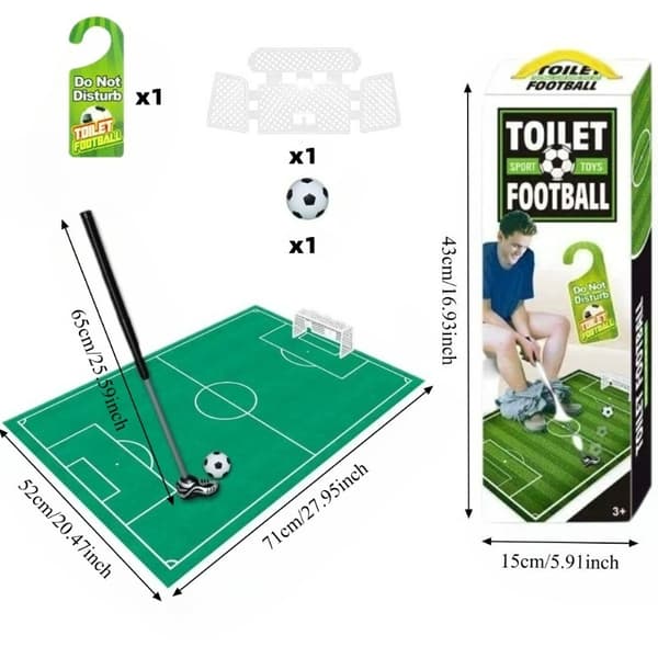 Toalettfotballgolf - Morsomt baderomsspill for menn