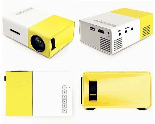 YG300 1080P HD hemmabio mini bärbar LED-projektor - Sky B-FX-