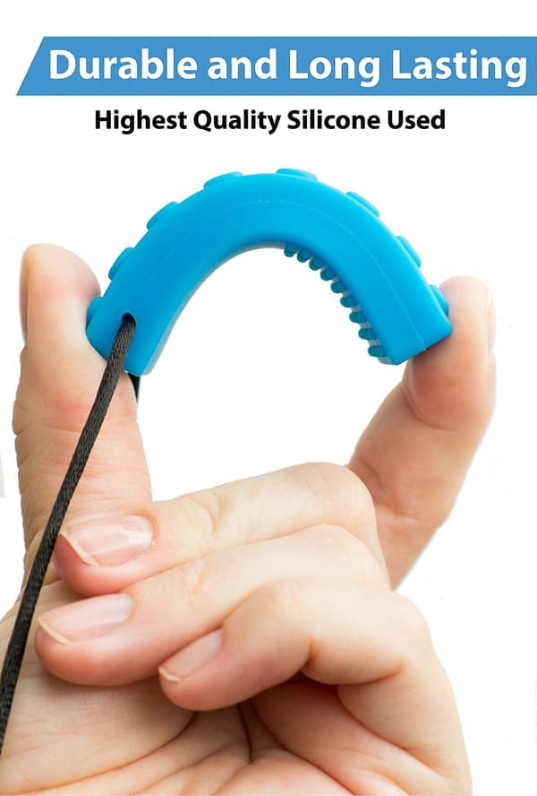 4-pack tuggbara sensoriska halsband för barn, tuggleksaker i silikon, tuggberlock för pojkar och flickor_kvalitetspresent-FX-