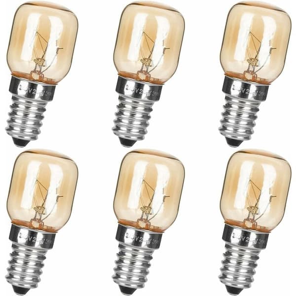 E14 LED Pære 6-pak 25W Dæmpbar til Saltlamper & Køleskab-FX-