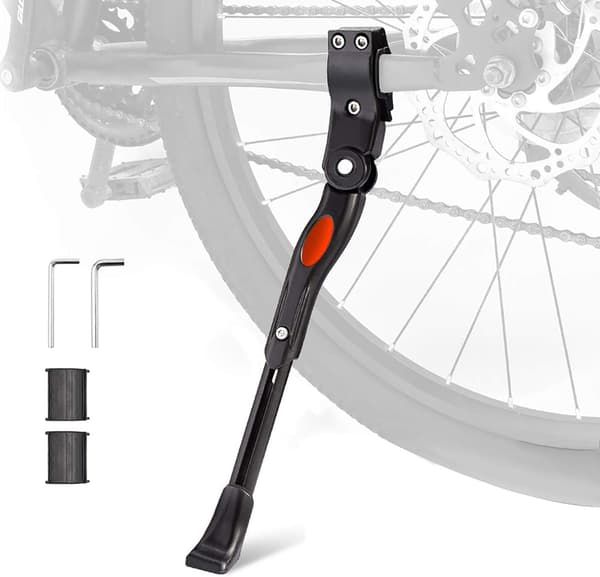 Justerbart cykelstöd i aluminium, bakre sidostöd för cykel 22\"-27\"