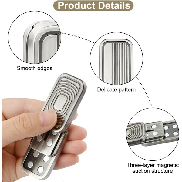 Metal Fidget Slider Legetøj, EDC Fidget Legetøj til Voksne, Stresslindring for Angst【HY】