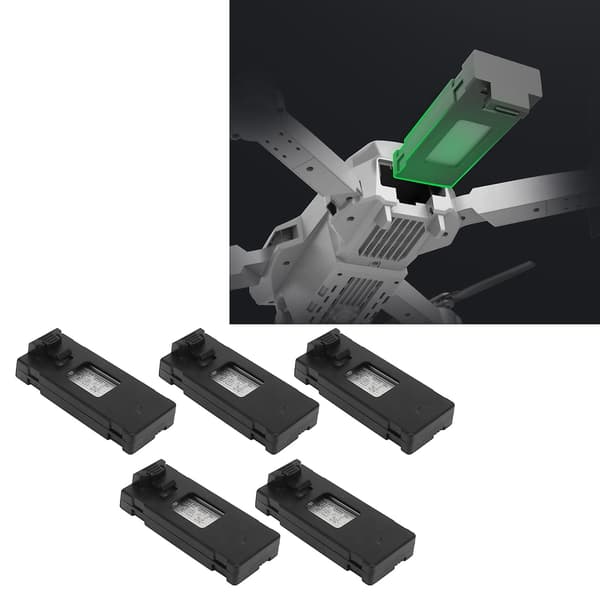 stk dronebatterier litium 3,7v 1800mah fjernkontroll flymodell tilbehør med ladekabel-FX-