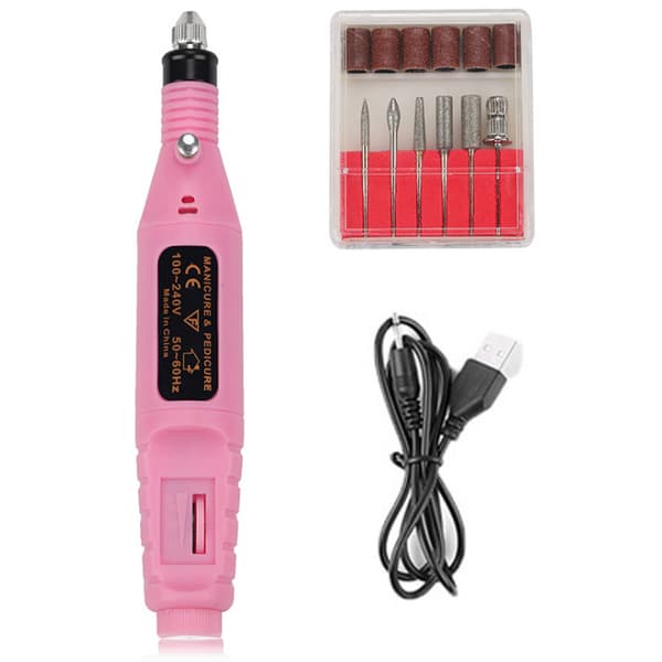 Professionelt manicure-pedicure-sæt, elektrisk sæt, ledning-FX-