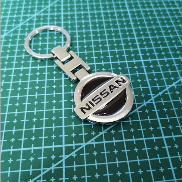 Bil nøglering Nissan nøglering nøglering sølv【HY】