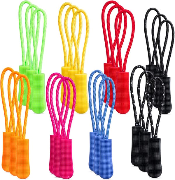 40 Pieces Zipper Pulls Zipper Extenders for Clothes Backpacks-FX-