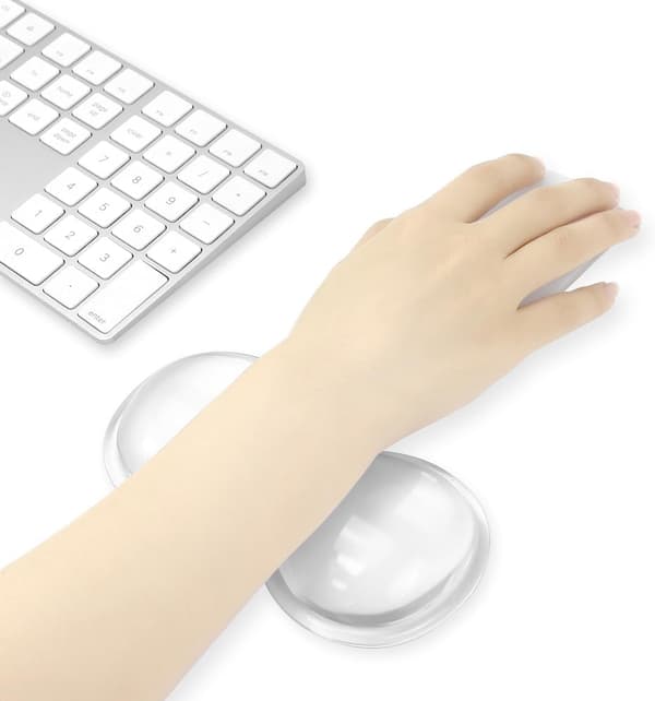 Klar musehåndledsstøtte, ergonomisk gel-håndledsstøttepude, kølig komfort, blød håndledssmerte-lindrende pude, musehåndledsstøtte-FX-