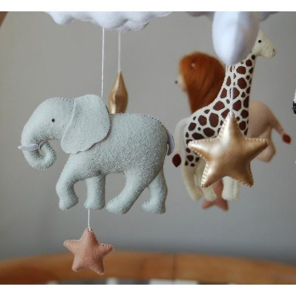 Håndlavet Skovdyr Kompatibel Dyr Blanket Babyuro Seng Mobile Blanket Mobile Legetøj【HY】