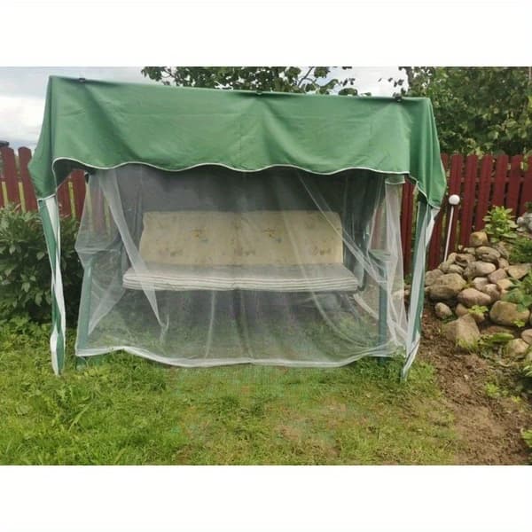 Stor myggnetting for camping og innendørs bruk – enkel åpning, lett å bære, hvit 300x300x250cm