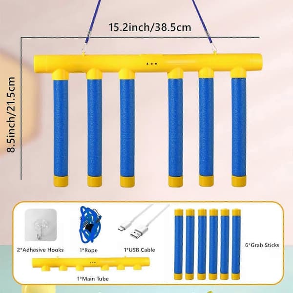 2026 Catching Sticks Game: Reflex Challenge Toy with Falling Sticks, Drop It Catch It Win, Reaktionsträning för barn och vuxna-FX-