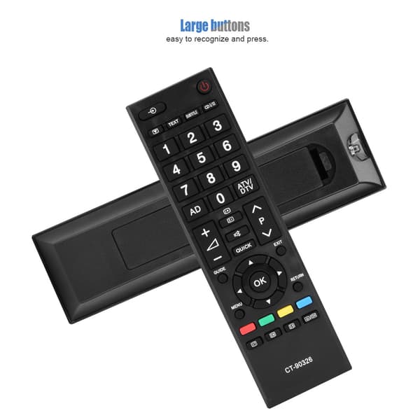 CT-90326 Multifunksjonell TV-erstatningsfjernkontroll for Toshiba Controller-FX-