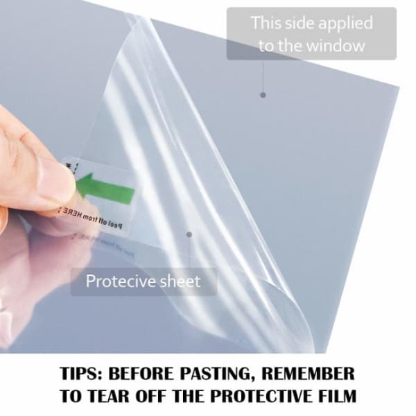 Silver Thermal Window Film Privacy Protection Sun Protection Mirror Effect