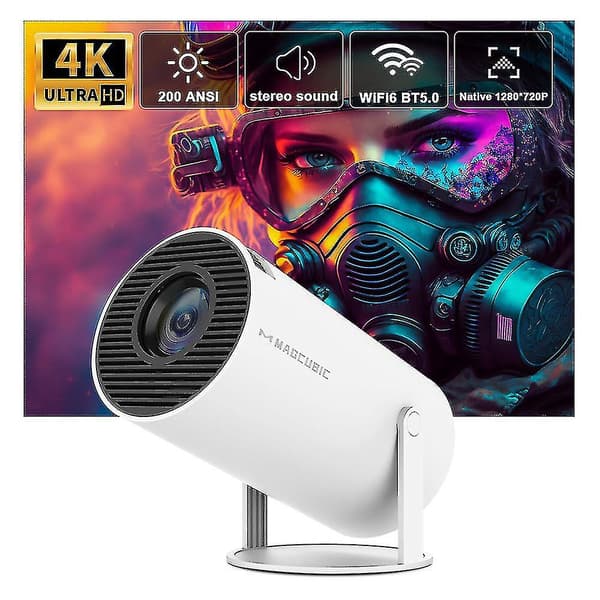 Projektor 4k Android 11 Dobbelt Wifi6 200 Bt5.0 1080p 1280*720p-FX-