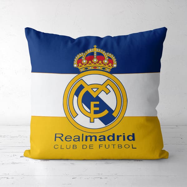 Fodboldklublogo pude Real Madrid - perfekt gave til fans-FX-