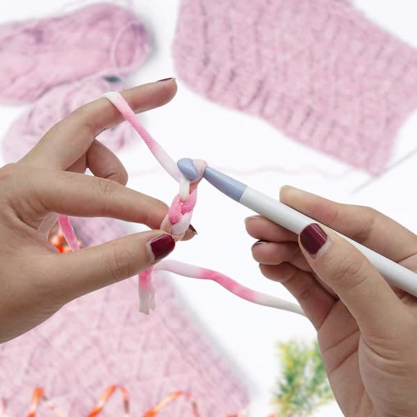 Crochet hooks large 20mm 15mm 12mm 10mm 9mm 8mm 7mm. Ergonomic crochet hook. Plastic-FX-