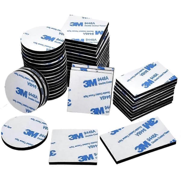 Kraftig dobbeltsidig tape, 3M sterk skummonteringstape, 60 stk