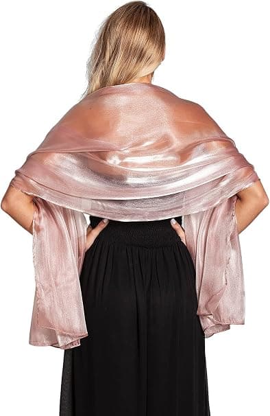 Elegant Stola Sjal til Bryllup Brudepiger Gallafester (cameo)-FX-