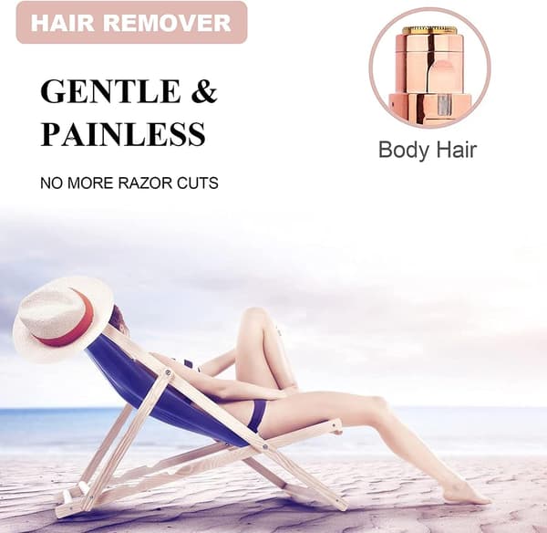 Epilator, Trimmer for øyenbryn/ansiktshår/nesehår/bikinilinje Hvit-FX-