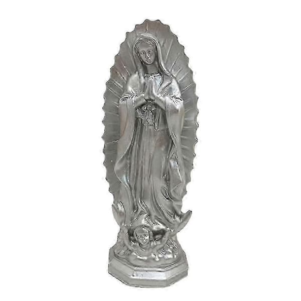 Jomfru Maria-statue religiøs figur for hjemmehage skrivebordsdekorasjon-FX-