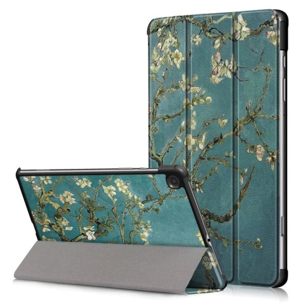 Slim Fit -kotelo Samsung Galaxy Tab S6 Lite - Almond Tree in Black【HY】