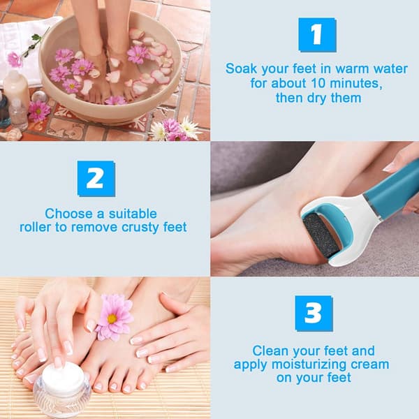 [20 pak] Erstatningsruller til Scholl Velvet Smooth - 3 grove, mellemstore, fine pimpsten-refiller-FX-