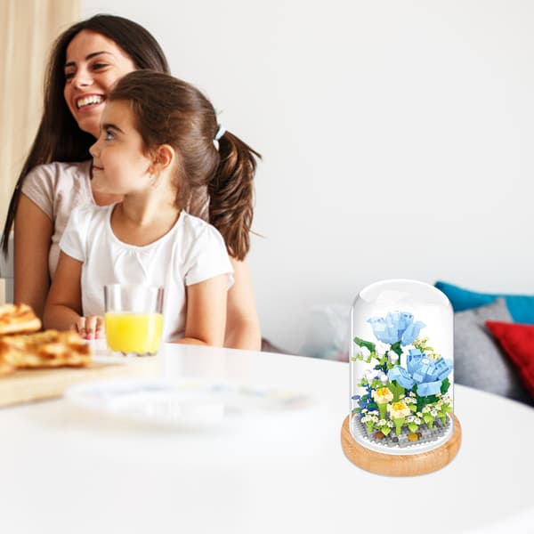 DIY Blomsterbukett Byggklossar för Heminredning & Presenter-FX-