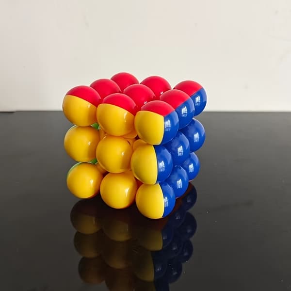 Tarraamaton 3x3 pallokuutio taikapalapeli-FX-