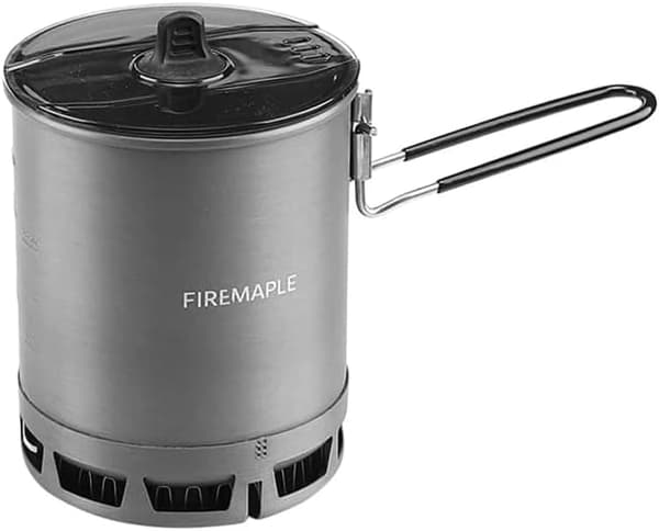 600 ml Ultralätt Campingkastrull - Vikbar Värmeväxlare för Vandring-FX-