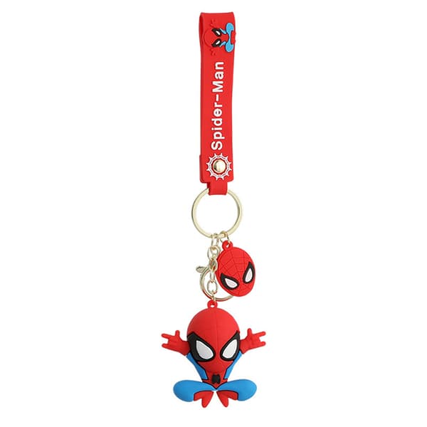 Marvel Spiderman Anime Figurer Nøkkelring Tegneserie Edderkopp Dukke Ke - spot salg-FX- Red