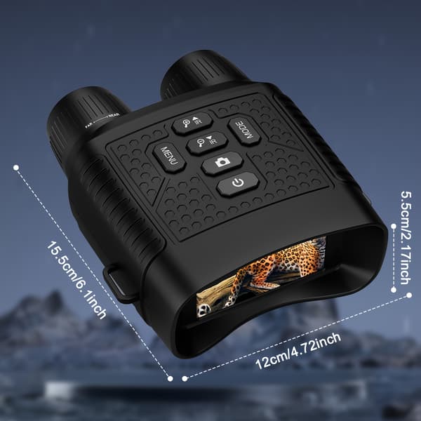 2.5K Nattesynskikkert 30MP Sensor 3-tommer Skærm 6X Zoom IR USB Black