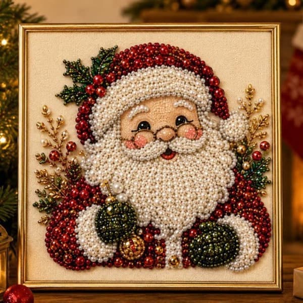 DIY 3D Diamantmaleri-sæt til voksne og børn - Festligt mosaik-vægkunst-håndværkssæt B20x20cm