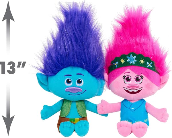 Trolls World Tour Poppy & Branch -ystävyyspehmolelut, 2 kpl, 33 cm