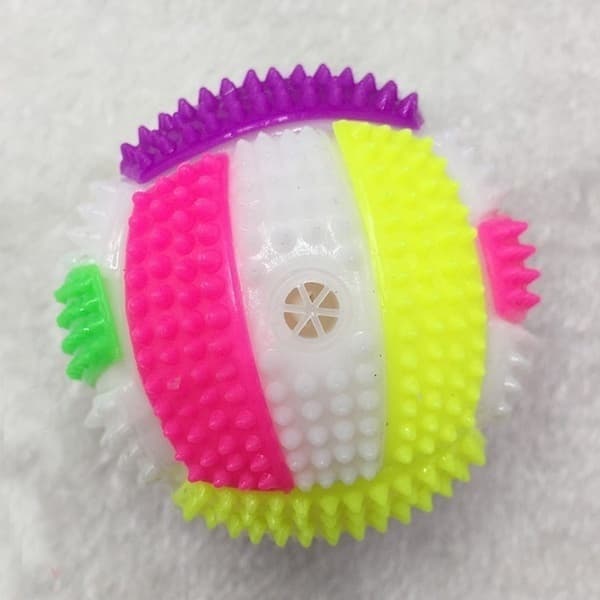 Pcs Amazing Wish Flashing Bounce Ball LED Light Hedgehog Bouncing Kids Pets Dog Fun-FX-