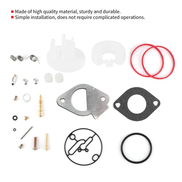 Karburator reparationssæt passer til Briggs & Stratton 796184 796081 790727 Master Renovering Nikki-FX-