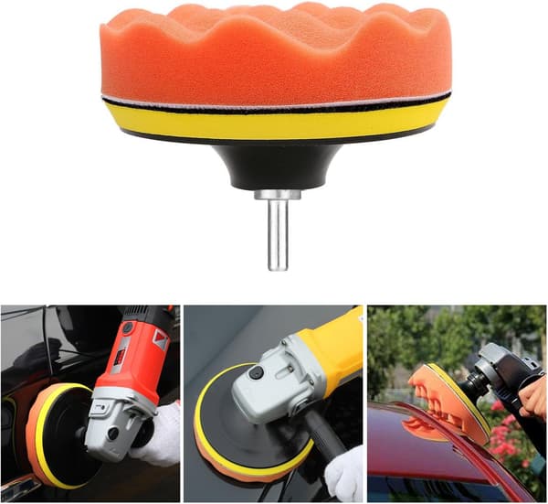SunTop 125mm/5 tums bilpoleringssvamp, poleringstillbehör-FX-