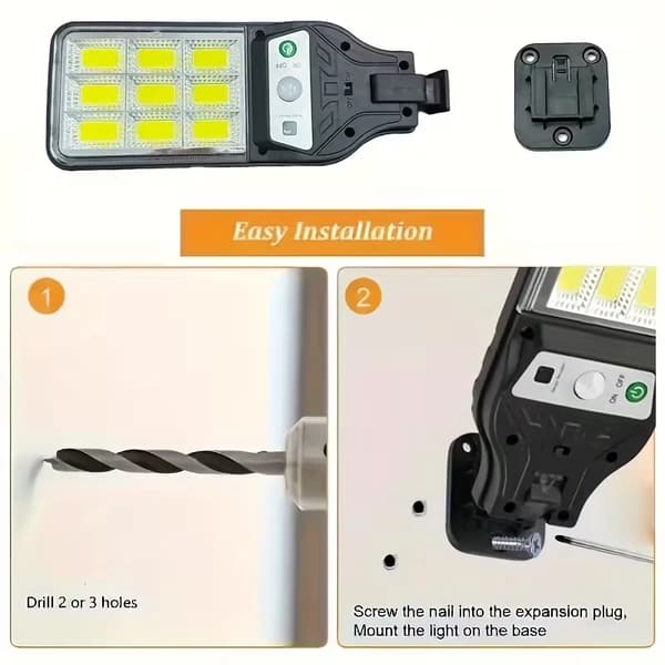 4-pakning Solar LED Vegglampe Bevegelsessensor Utendørs Sikkerhetslampe 4-Pack Beige
