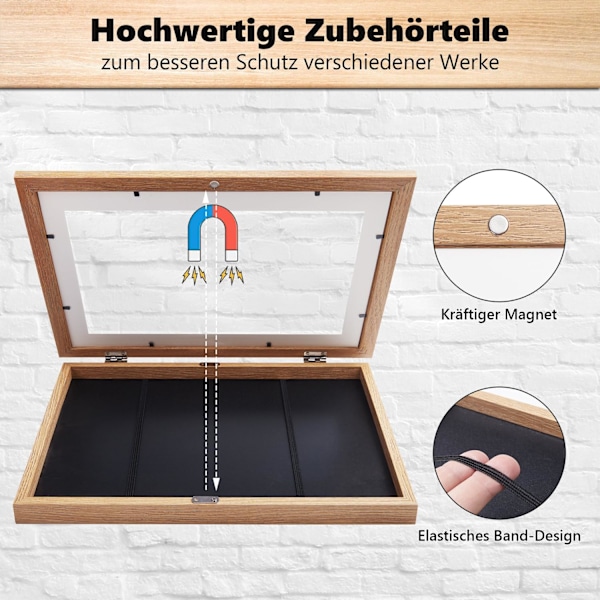 Kromapolis 4-pack Träfärg A4 Barnramar - Eco MDF, Collageram för Barns Konstverk-FX-