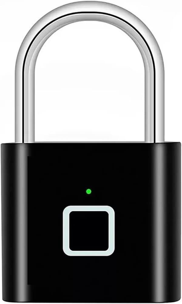 Smart Fingeravtryckshänglås IP67 Vattentätt - USB Uppladdningsbart för Resor & Gym-FX-