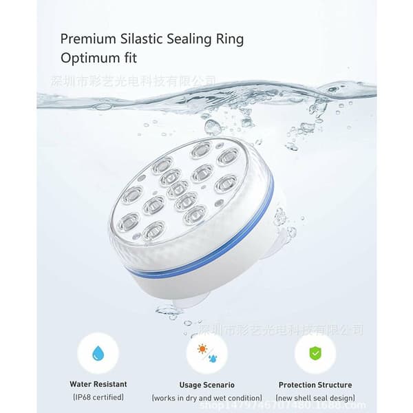 Lay-Z-Spa Boblebad Lys Tilbehør 7 Farger LED Undervannslys-FX-