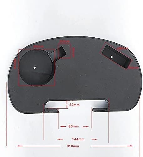 Oval Zero Gravity kopholder med plads til mobiltelefon og snackbakke til liggestol, camping, have, fiskeri og udendørs aktiviteter-FX-