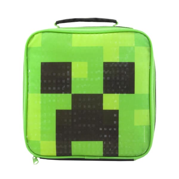 Minecraft Børn Madpakke og Vandflaske Sæt, One Size Grøn-FX-